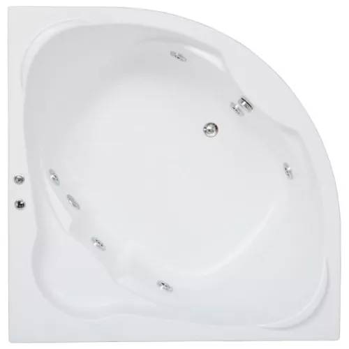 Ванна акриловая  BAS Хатива 143*143, Комплектация: гидромассаж, изображение 2