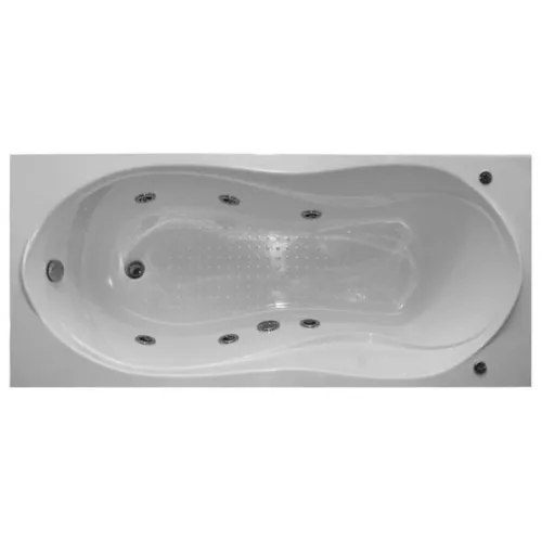 Ванна акриловая  BAS Ямайка 180*80, Комплектация: гидромассаж