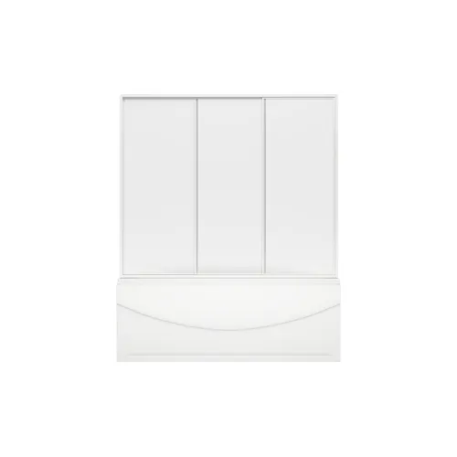 Шторка для ванны BAS Тесса 140х145, Цвет стекла: матовое