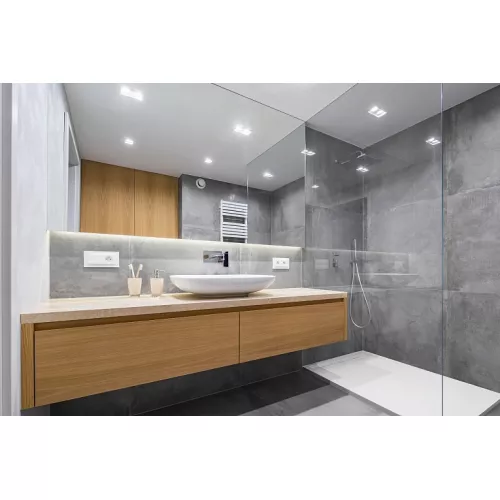 Поддон прямоугольный из литьевого мрамора Good Door Stella, Выбрать размер: 1000x700, Выбрать цвет: Белый, изображение 3