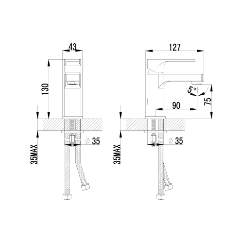 Смеситель Lemark Plus Grace LM1506С для раковины, изображение 2