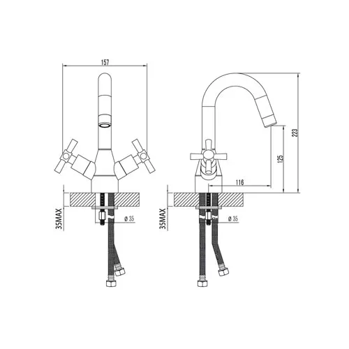 Смеситель Lemark Neo LM2207C для раковины, изображение 2