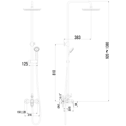 Смеситель Lemark Omega LM3160C для душа, изображение 2