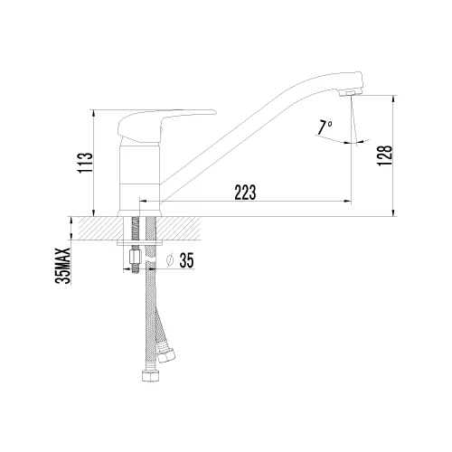 Смеситель Lemark Pramen LM3304C для кухни, изображение 2