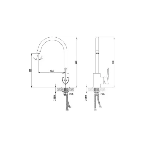 Смеситель Lemark Mars LM3505C для кухни, изображение 2