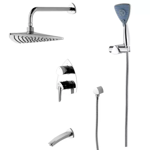 Смеситель Lemark Mars LM3522C для ванны и душа встраиваемый