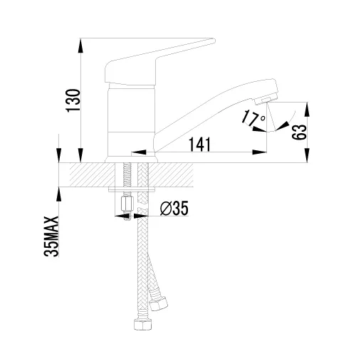 Смеситель Lemark Luna LM4107C для раковины, изображение 2