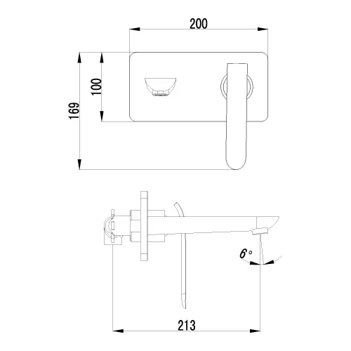 Смеситель Lemark Melange LM4926CW для раковины, встраиваемый, изображение 2