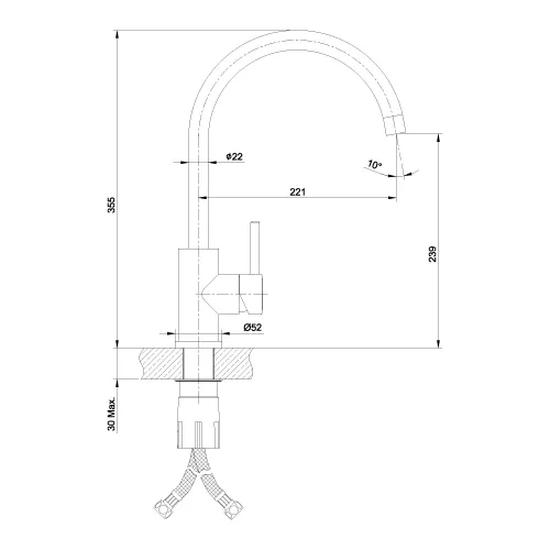 Смеситель Lemark Expert LM5078S для кухни, изображение 2