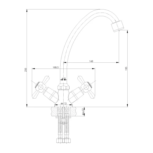 Смеситель Lemark Promotion LM6040C для кухни, изображение 2