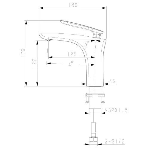 Смеситель Lemark Bellario LM6806C для раковины, изображение 2