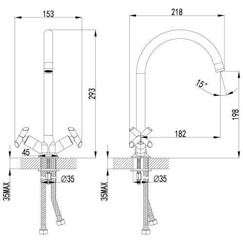 Смеситель  Lemark Practica LM7504C  для кухни, изображение 2