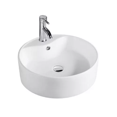 Раковина накладная круглая CeramaLux серия N 7026B/9008В, Выбрать размер: 40х40х16, изображение 2