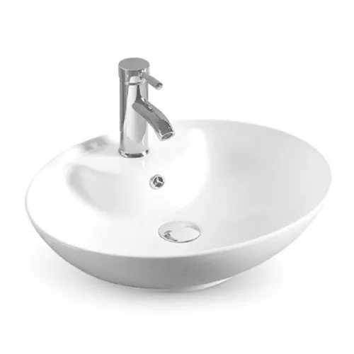 Раковина накладная овальная CeramaLux серия N 78197/7025, Выбрать размер: 50,5х41х15