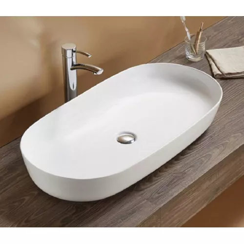Раковина накладная овальная CeramaLux 78327, изображение 2