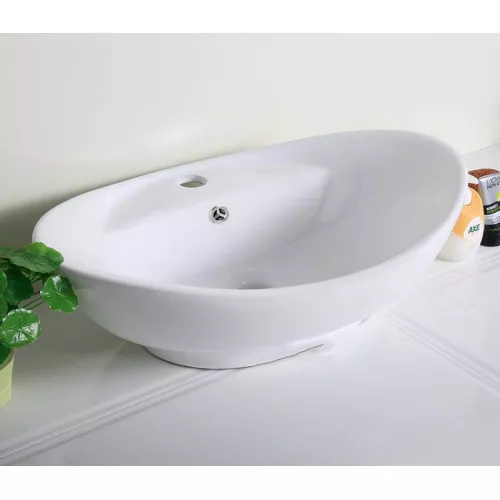 Раковина накладная овальная CeramaLux серия N 9018, изображение 4