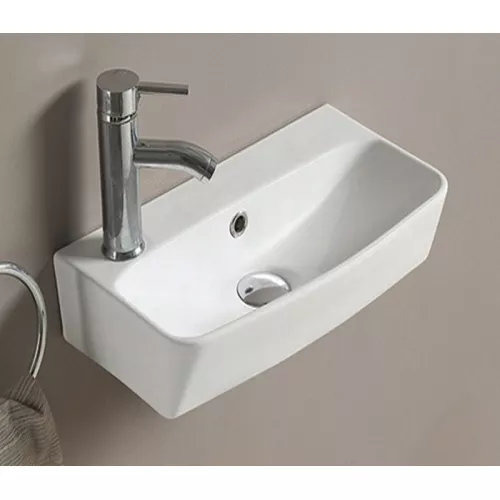 Санфаянс: Раковина подвесная/накладная прямоугольная CeramaLux 9055 1 в магазине Акватория