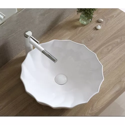 Раковина накладная круглая CeramaLux 9073, изображение 3