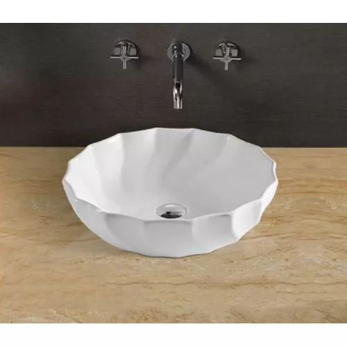 Раковина накладная круглая CeramaLux 9073, изображение 2