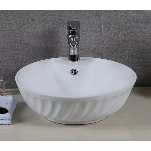 Раковина накладная круглая CeramaLux  9074, изображение 2