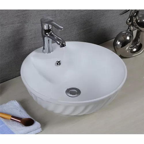 Раковина накладная круглая CeramaLux  9074, изображение 3