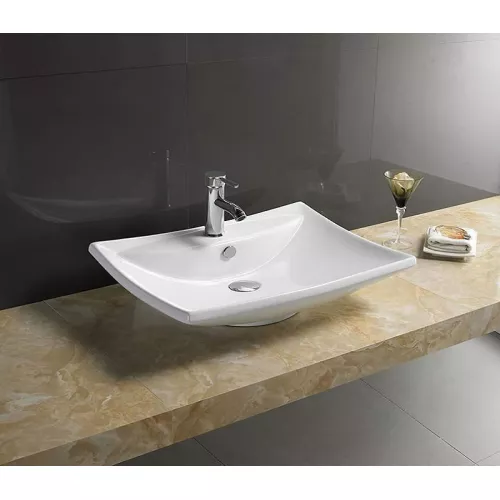 Раковина накладная прямоугольная CeramaLux 9111, изображение 5