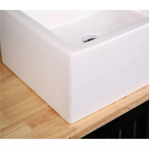 Раковина накладная,подвесная прямоугольная CeramaLux 9129, изображение 5