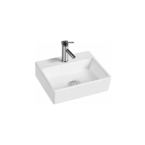 Раковина подвесная/накладная прямоугольная CeramaLux 9135, Выбрать размер: 33, изображение 2