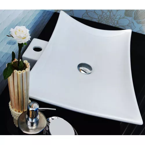 Раковина накладная прямоугольная CeramaLux 9176, изображение 3