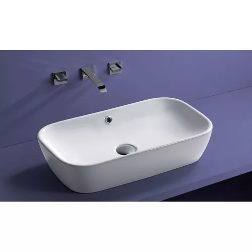 Раковина накладная прямоугольная CeramaLux 9217, изображение 2