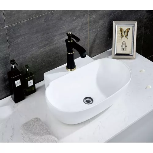 Раковина накладная овальная CeramaLux 9234, изображение 2