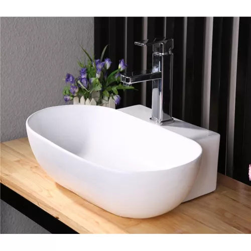 Раковина накладная овальная CeramaLux 9234, изображение 8