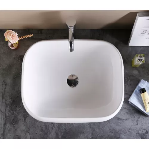 Раковина накладная прямоугольная CeramaLux 9243, изображение 5