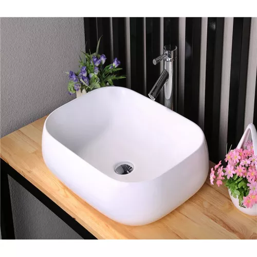 Раковина накладная прямоугольная CeramaLux 9243, изображение 2