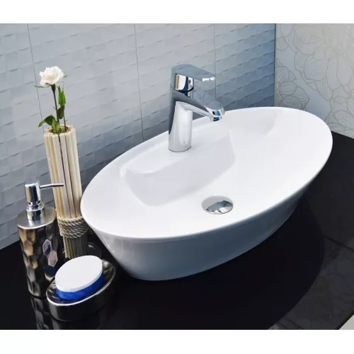 Раковина накладная овальная CeramaLux 9398, изображение 2