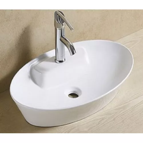 Раковина накладная овальная CeramaLux 9398, изображение 3