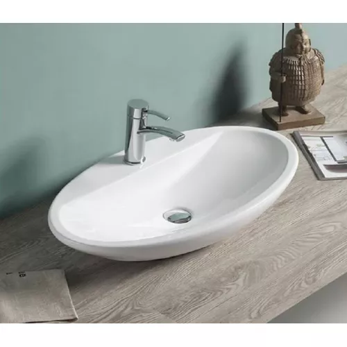 Раковина накладная овальная CeramaLux 9435