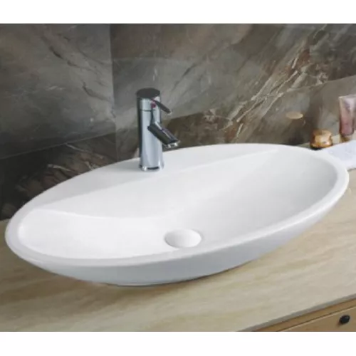Раковина накладная овальная CeramaLux 9435, изображение 2