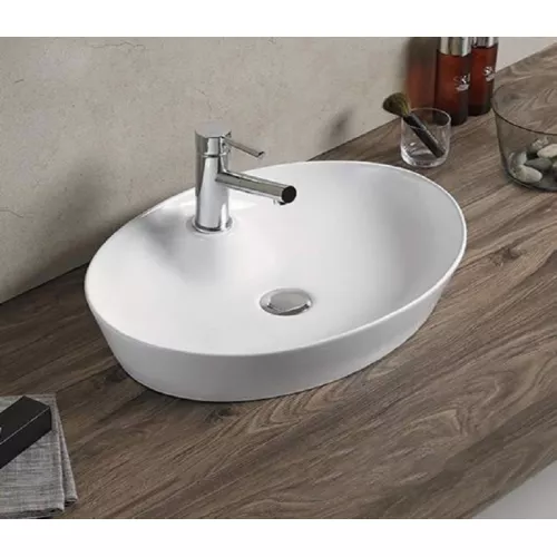 Раковина накладная овальная CeramaLux 9436, изображение 2