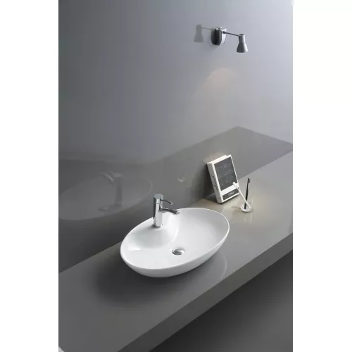 Раковина накладная овальная CeramaLux 9438, изображение 4