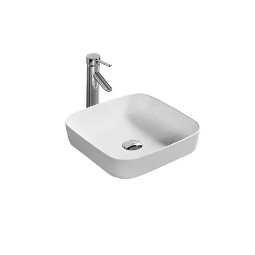 Раковина накладная прямоугольная CeramaLux D1303, Выбрать цвет: Белый