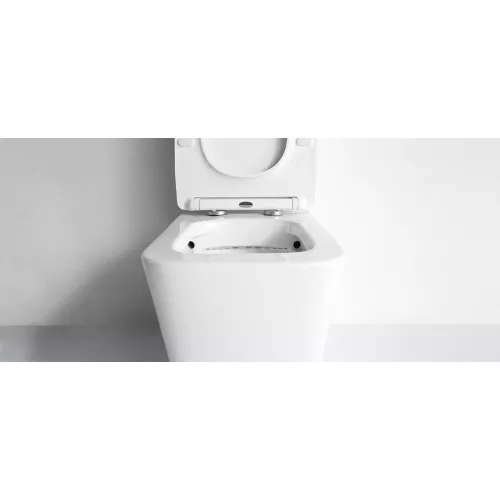 Унитаз напольный CeramaLux 2170, Выбрать цвет: Белый, изображение 2