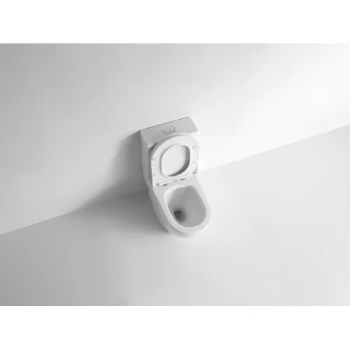 Унитаз напольный CeramaLux 2176, Выбрать цвет: Белый, изображение 3