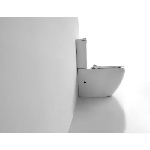 Унитаз напольный CeramaLux 2176, Выбрать цвет: Белый, изображение 4