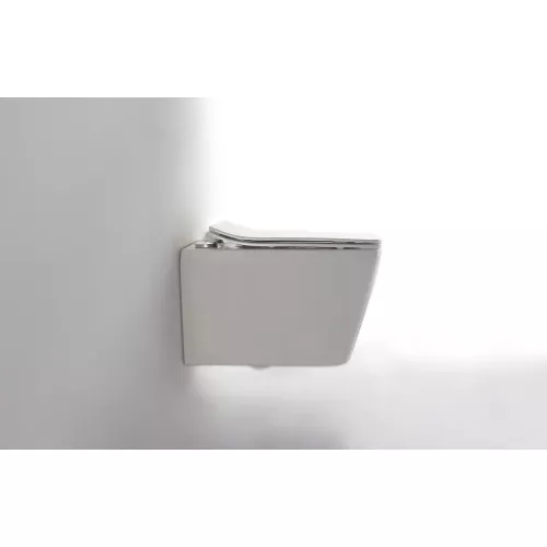 Унитаз подвесной CeramaLux 5170, Выбрать цвет: Белый, изображение 2