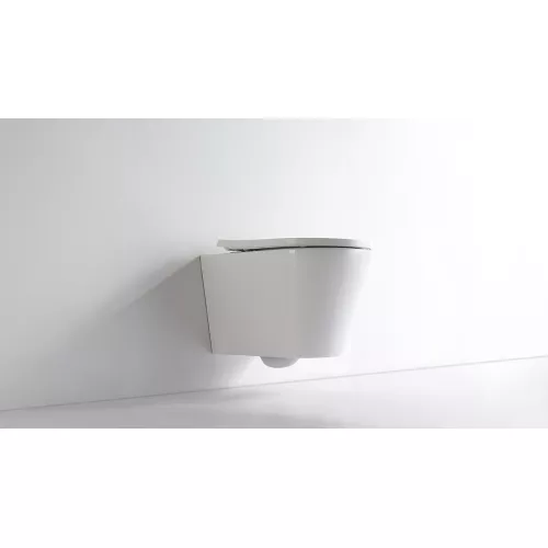 Унитаз подвесной CeramaLux 5178, Выбрать цвет: Белый, изображение 2