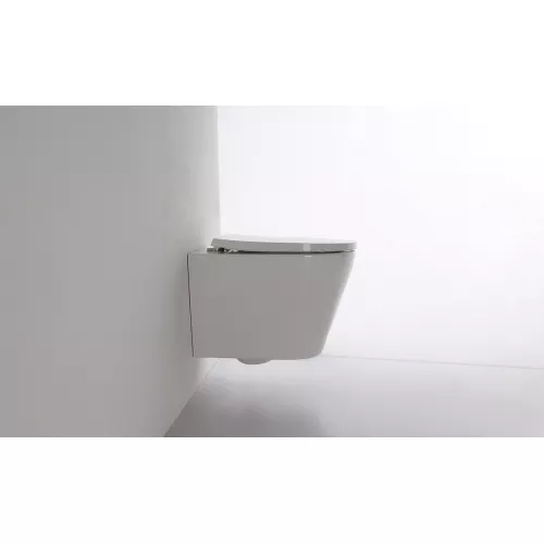 Унитаз подвесной CeramaLux 5178, Выбрать цвет: Белый, изображение 3