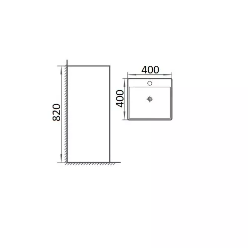 Раковина напольная прямоугольная  CeramaLux P7004, Выбрать цвет: Белый, изображение 3