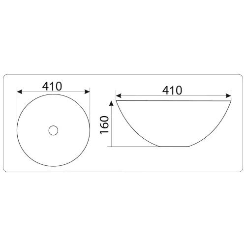 Раковина накладная круглая CeramaLux NC 7226S, Выбрать цвет: Золото, изображение 4