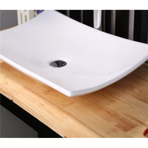 Раковина накладная прямоугольная CeramaLux 78123, Выбрать размер: 60, изображение 2